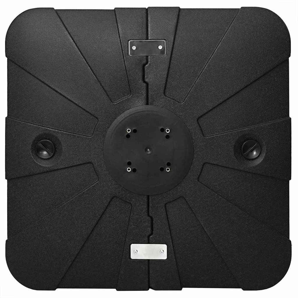 Base para guarda-sol de braço articulado Preto 86 x 86 x 19 cm