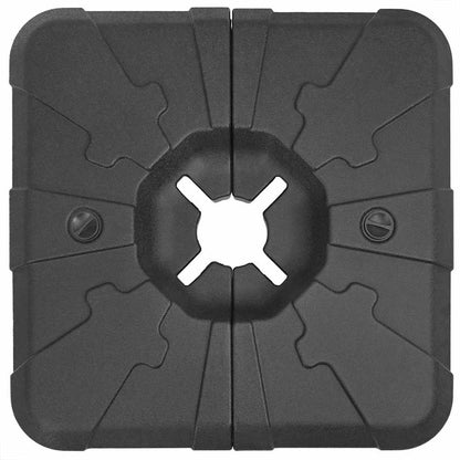 Base para guarda-sol de braço articulado Preto