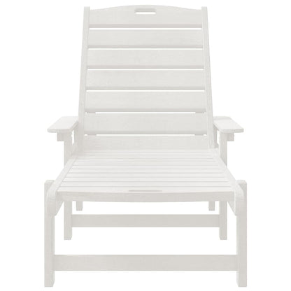 Móveis de Lounge para Jardim 2 pcs Branco 53 x 195.5 x 30cm