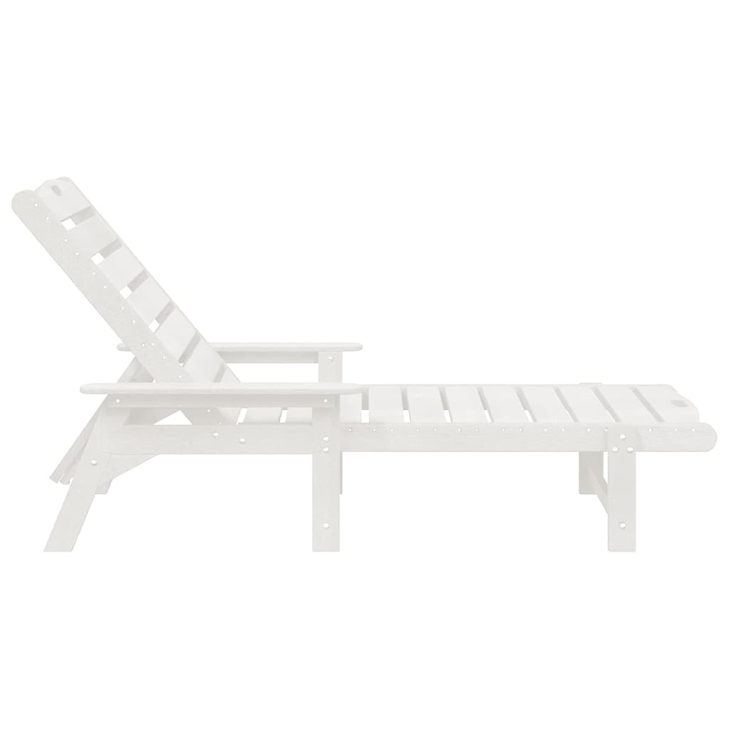 Móveis de Lounge para Jardim 2 pcs Branco 53 x 195.5 x 30cm