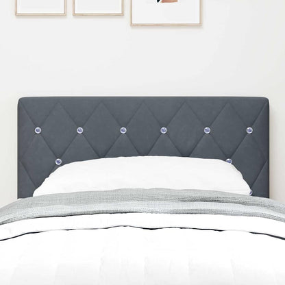 Cabeceira com cabeceira Cinza Escuro 80 cm Couro Sintético