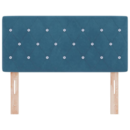 Cabeceira com cabeceira Azul Escuro 90 cm Couro Sintético