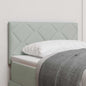 Cabeceira com cabeceira Cinzento-claro 80 cm Veludo