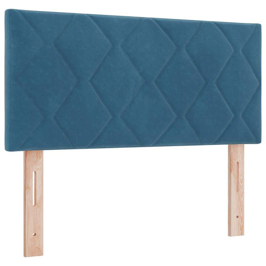 Cabeceira com cabeceira Azul escuro 90 cm Veludo