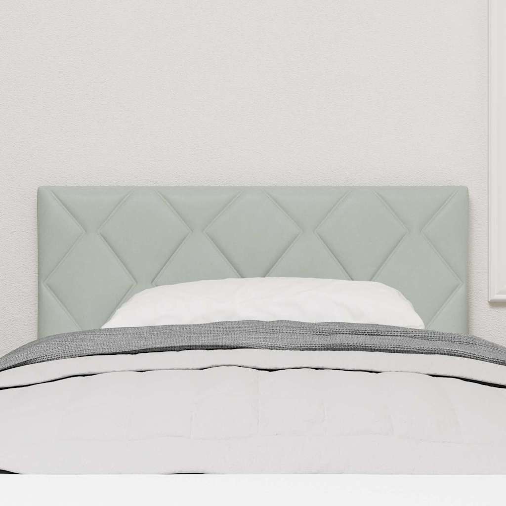 Cabeceira com cabeceira Cinzento-claro 100 cm Veludo