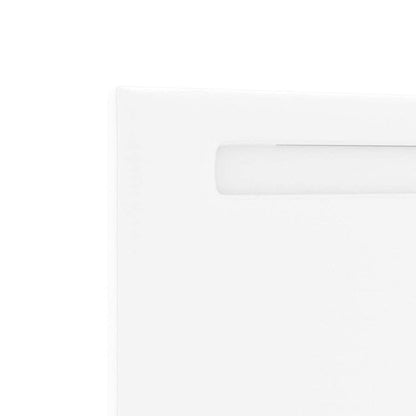 Cabeceira LED Branco 90 cm Couro Sintético