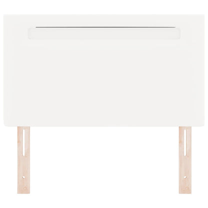 Cabeceira LED Branco 100 cm Couro Sintético