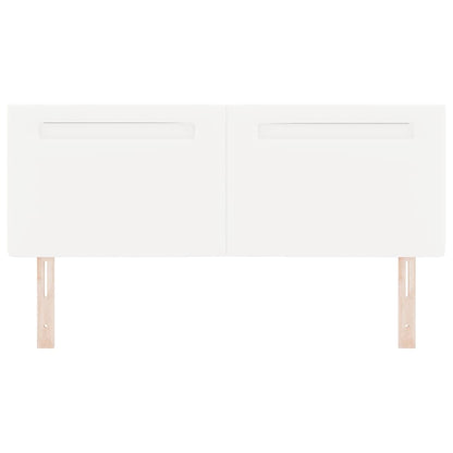 Cabeceira LED Branco 160 cm Couro Sintético