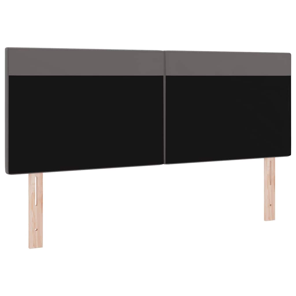 Cabeceira LED Cinzeto 160 cm Couro Sintético