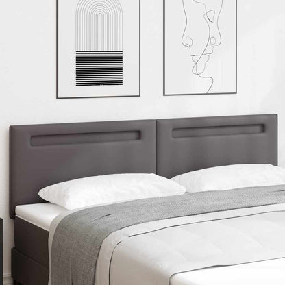 Cabeceira LED Cinzeto 180 cm Couro Sintético