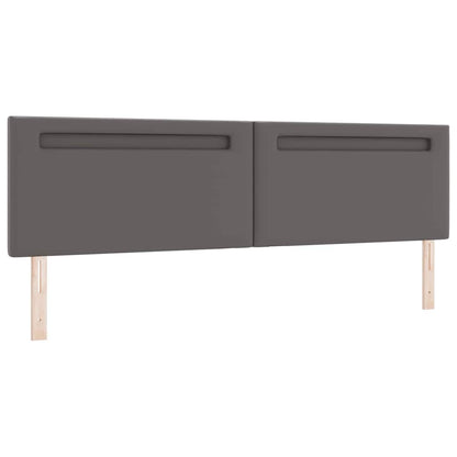 Cabeceira LED Cinzeto 200 cm Couro Sintético