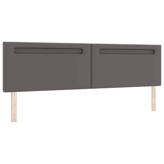 Cabeceira LED Cinzeto 200 cm Couro Sintético