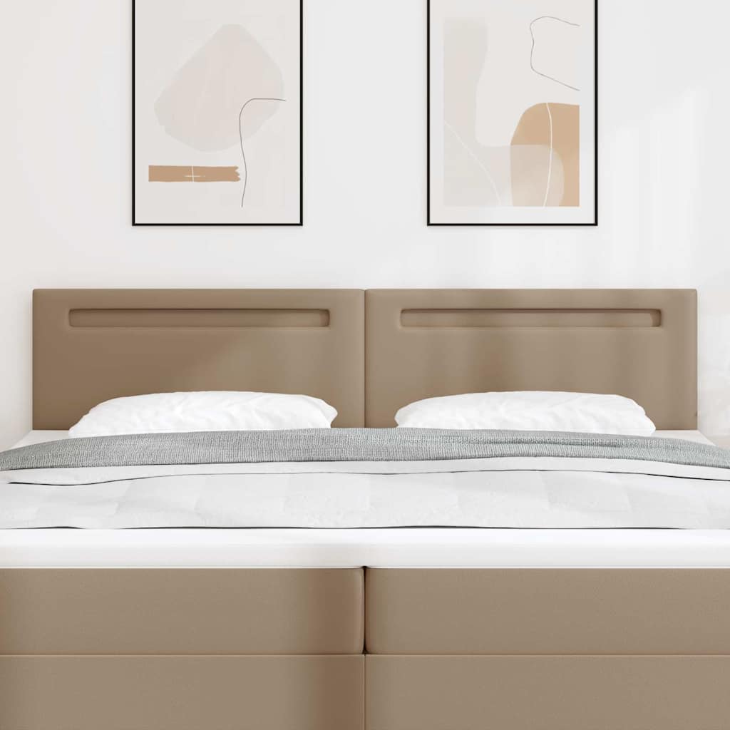 Cabeceira LED Cappuccino 200 cm Couro Sintético