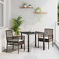Cadeira de Jardim 2 pcs Castanho 53 x 60 x 85cm vime PE