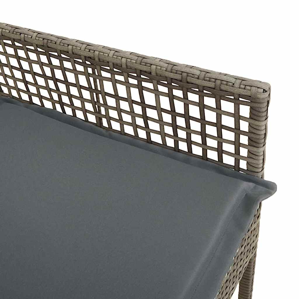Cadeira de Jardim 2 pcs Cinzeto 53 x 60 x 85cm vime PE