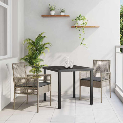 Cadeira de Jardim 2 pcs Cinzeto 53 x 60 x 85cm vime PE