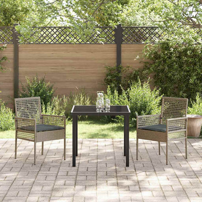 Cadeira de Jardim 2 pcs Cinzeto 53 x 60 x 85cm vime PE