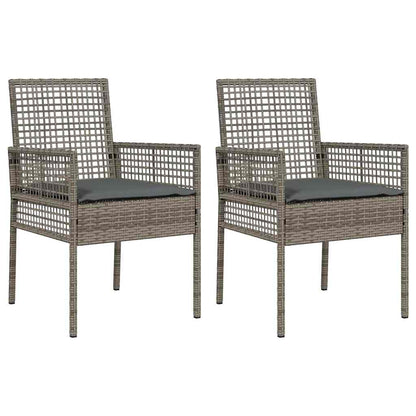 Cadeira de Jardim 2 pcs Cinzeto 53 x 60 x 85cm vime PE