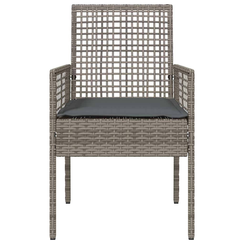 Cadeira de Jardim 2 pcs Cinzeto 53 x 60 x 85cm vime PE