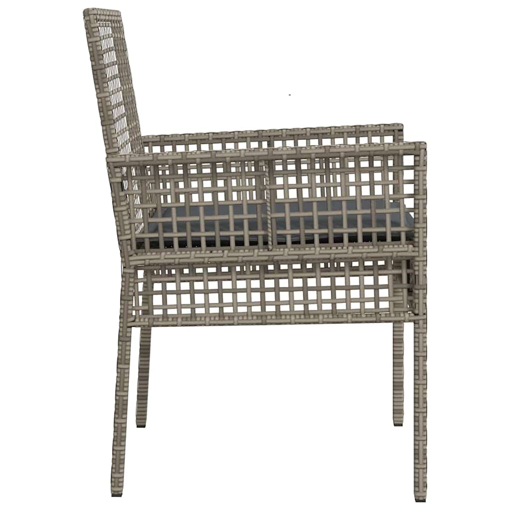 Cadeira de Jardim 2 pcs Cinzeto 53 x 60 x 85cm vime PE