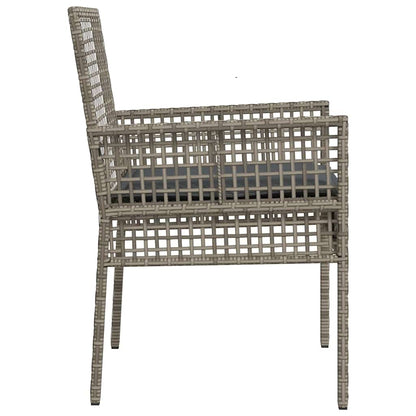 Cadeira de Jardim 2 pcs Cinzeto 53 x 60 x 85cm vime PE