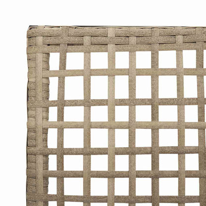 Cadeira de Jardim 2 pcs Bege 53 x 60 x 85cm vime PE