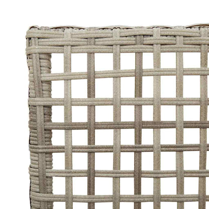 Cadeira de Jardim 2 pcs Cinzento-claro 53 x 60 x 85cm vime PE