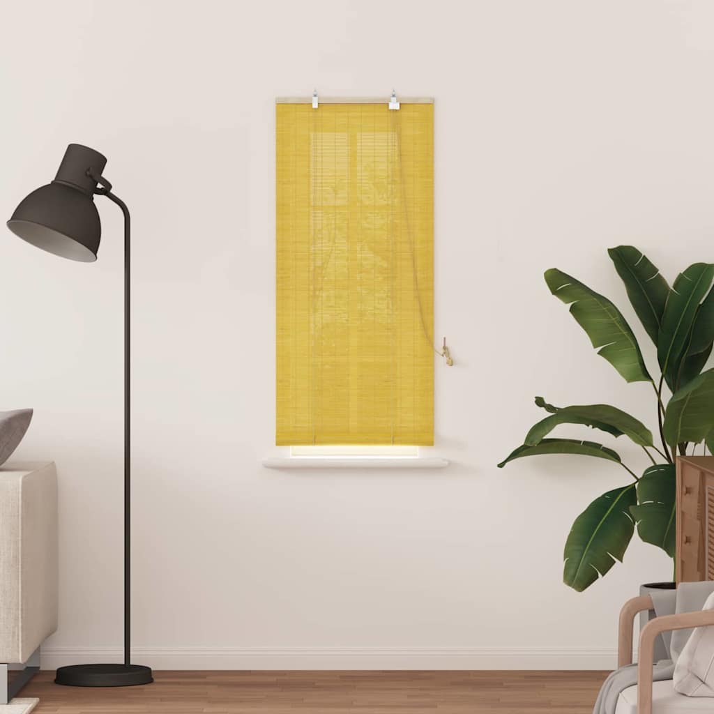 Persianas e Sombras de Janela Outros Manual Amarelo Bambu