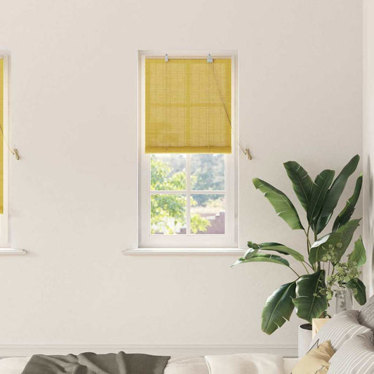 Persianas e Sombras de Janela Outros Manual Amarelo Bambu