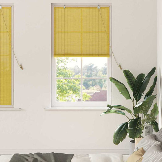 Persianas e Sombras de Janela Outros Manual Amarelo Bambu