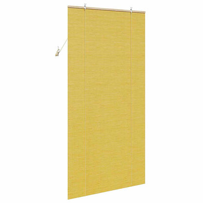 Estores de rolo com cortinas Manual Amarelo 100 x 220 cm Bambu