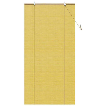 Estores de rolo com cortinas Manual Amarelo 100 x 220 cm Bambu