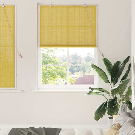 Persianas e Sombras de Janela Outros Manual Amarelo Bambu