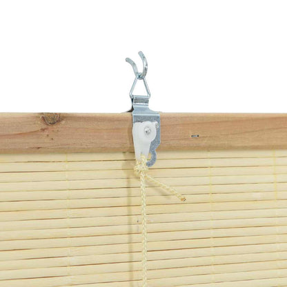 Estores de rolo com cortinas Manual Natura 90 x 160 cm Bambu