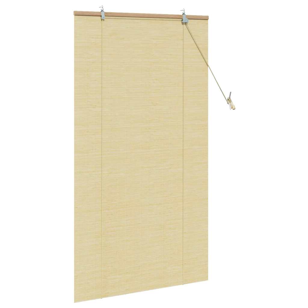 Estores de rolo com cortinas Manual Natura 90 x 160 cm Bambu