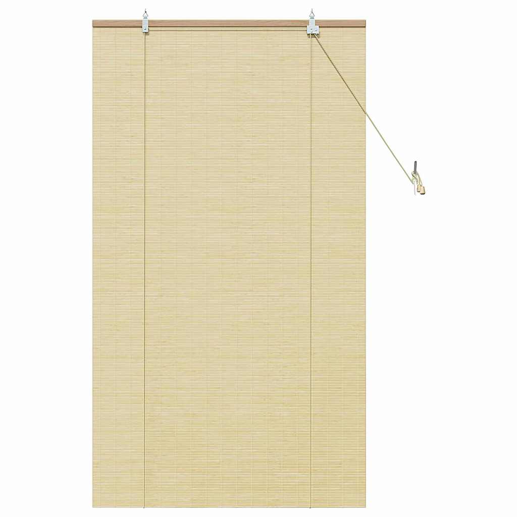 Estores de rolo com cortinas Manual Natura 90 x 160 cm Bambu