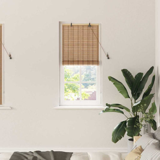 Estores de rolo Outros Manual Marrom Claro 60 x 160 cm Bambu