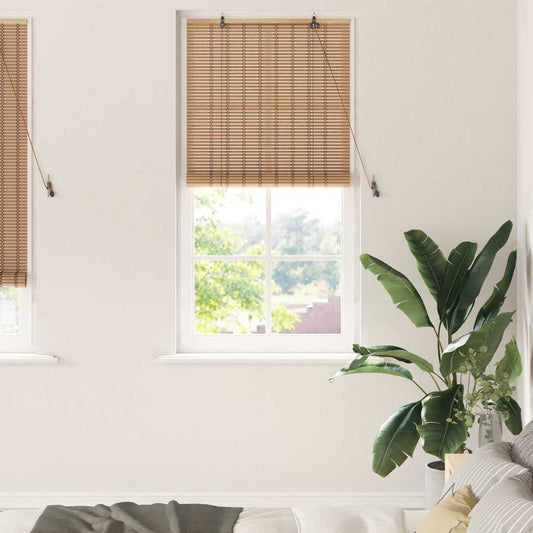 Estores de rolo Outros Manual Marrom Claro 90 x 220 cm Bambu