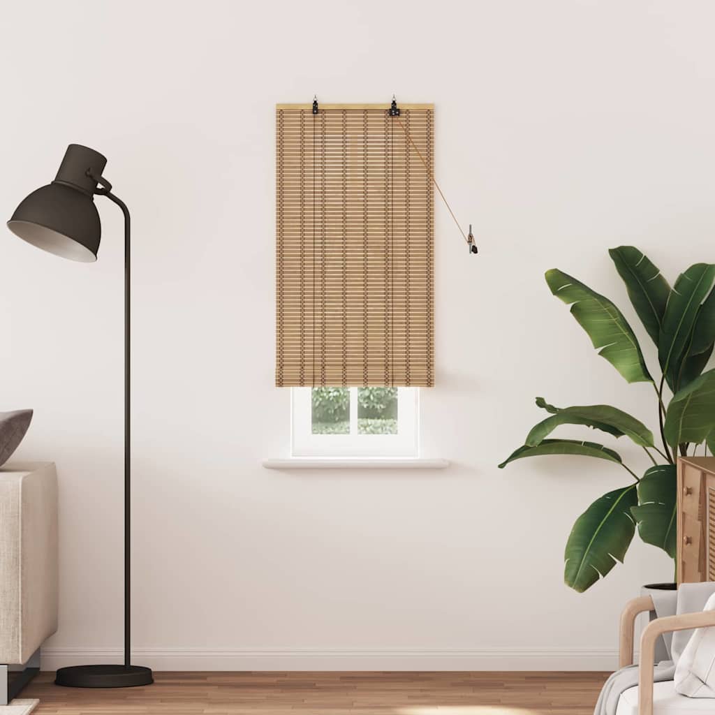 Estores de rolo Outros Manual Marrom Claro 90 x 220 cm Bambu