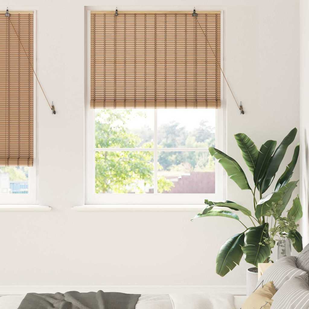 Estores de rolo Outros Manual Marrom Claro 110 x 220 cm Bambu
