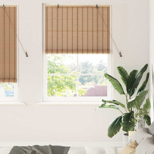 Estores de rolo Outros Manual Marrom Claro 110 x 220 cm Bambu