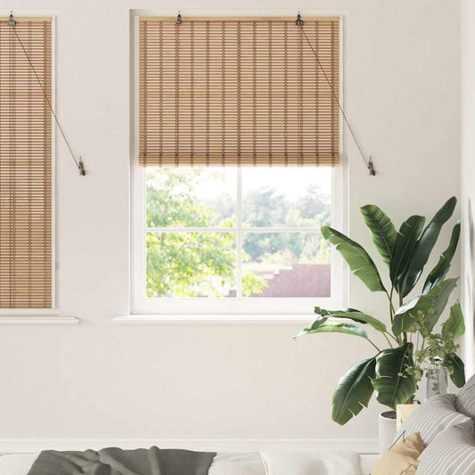 Estores de rolo Outros Manual Marrom Claro 120 x 160 cm Bambu