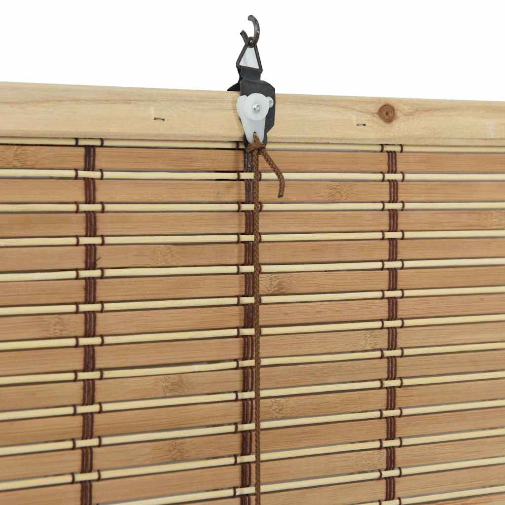 Estores de rolo com cortinas Manual Natura 120 x 220 cm Bambu