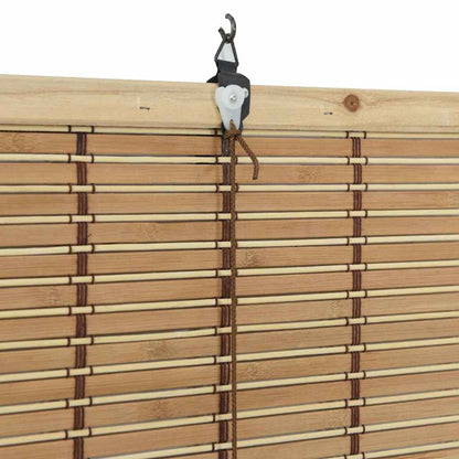 Estores de rolo com cortinas Manual Natura 120 x 220 cm Bambu