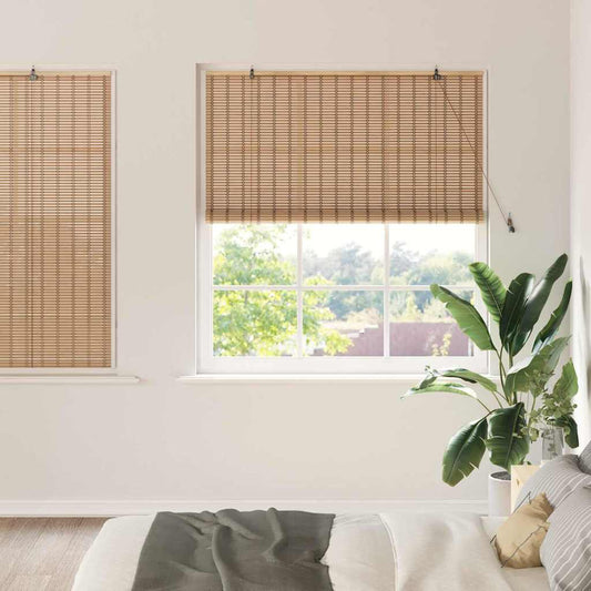 Estores de rolo Outros Manual Marrom Claro 150 x 160 cm Bambu