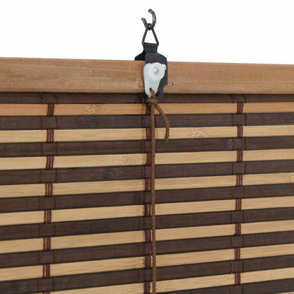 Persiana de Janela Geométrico Castanho 60 x 160 cm Bambu