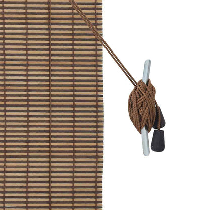 Persiana de Janela Geométrico Castanho 80 x 160 cm Bambu
