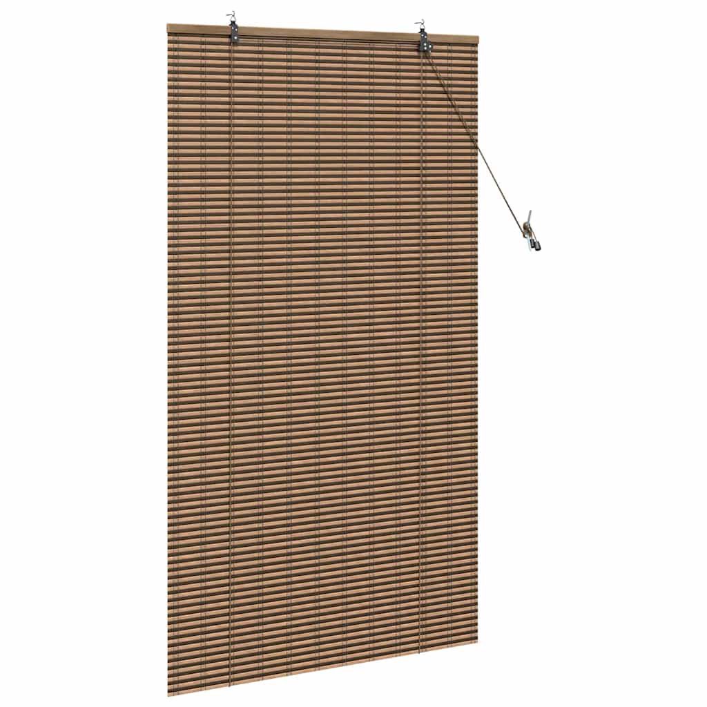 Persiana de Janela Geométrico Castanho 80 x 160 cm Bambu