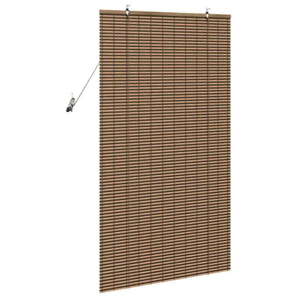 Persiana de Janela Geométrico Castanho 80 x 160 cm Bambu