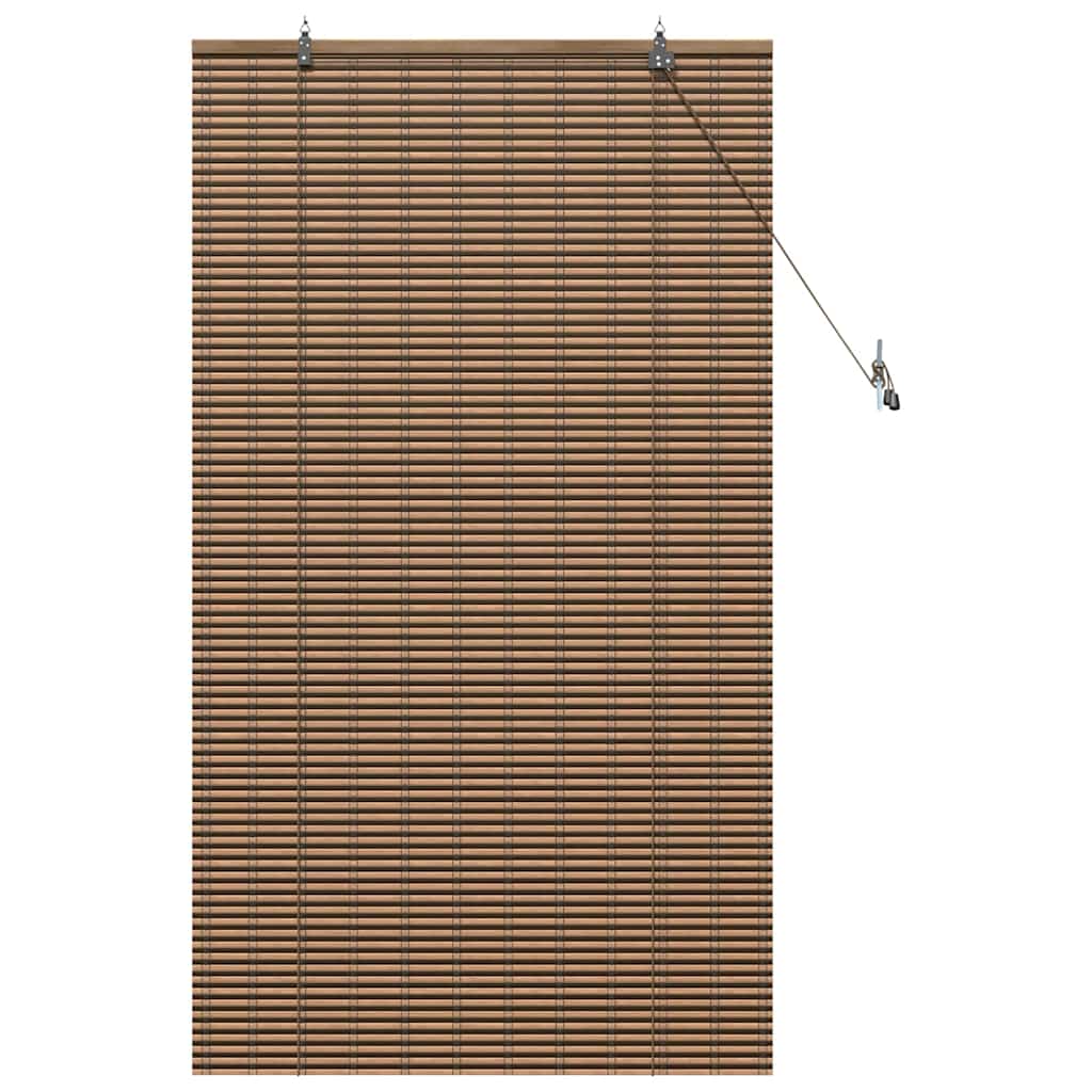Persiana de Janela Geométrico Castanho 80 x 160 cm Bambu